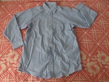 Hercules Uniforms Mens Size 15.5 / 32-33 Button Up Shirt striped made in usa