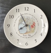RARE VINTAGE WEDGWOOD BEATRIX POTTER "PETER RABBIT" 8 “ CLOCK PLATE : Amazing