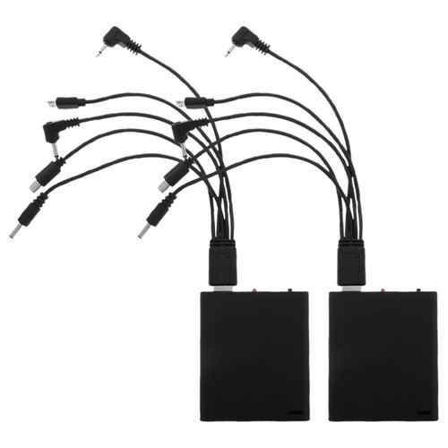 2 Pcs Externe Power -Box Multi-Jack-Netzteil Tragbare Stromversorgung - Zdjęcie 4 z 12