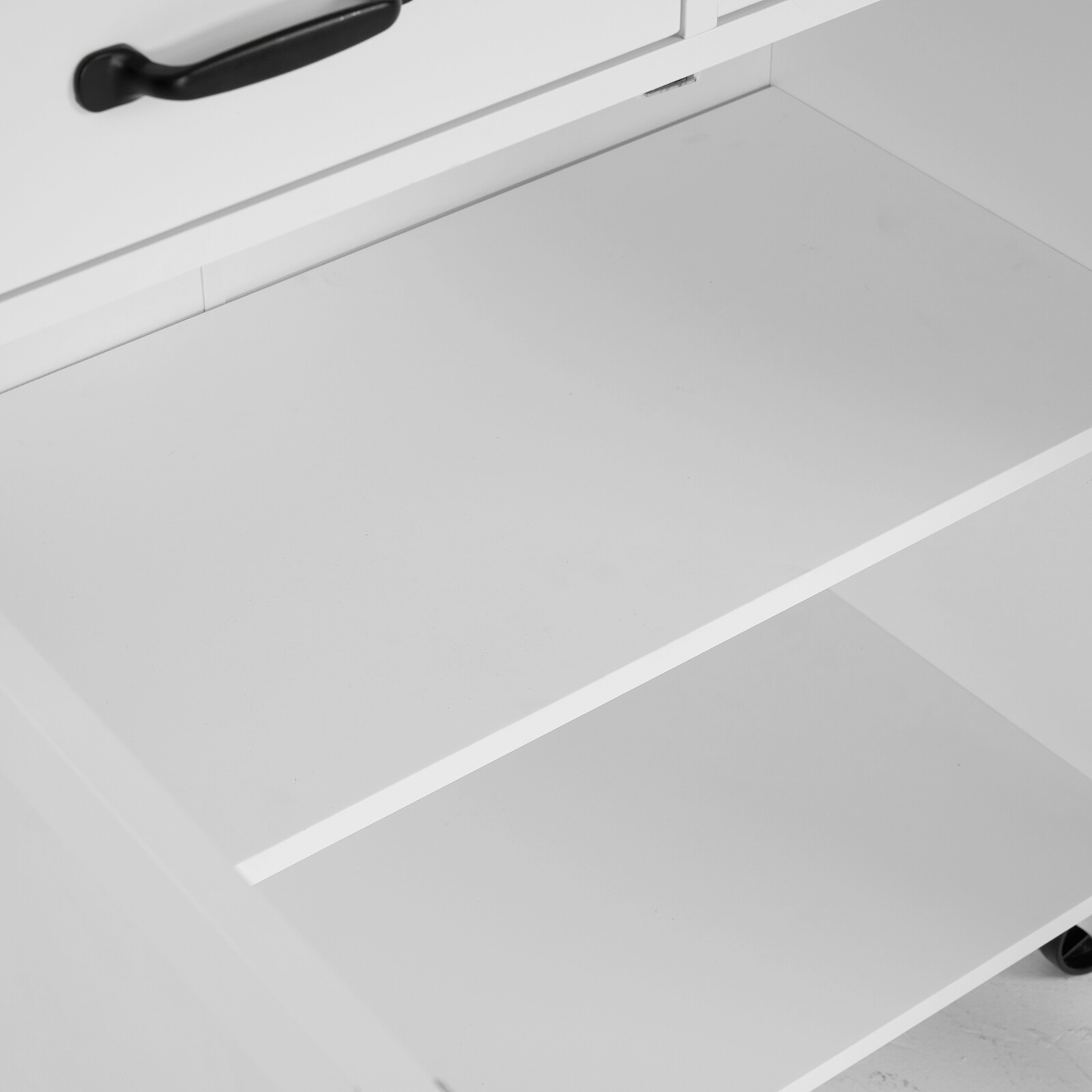 DropLeaf Kitchen Island Trolley Cart Wood Storage with Spice