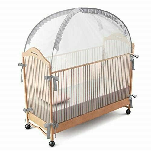 small baby bed with net