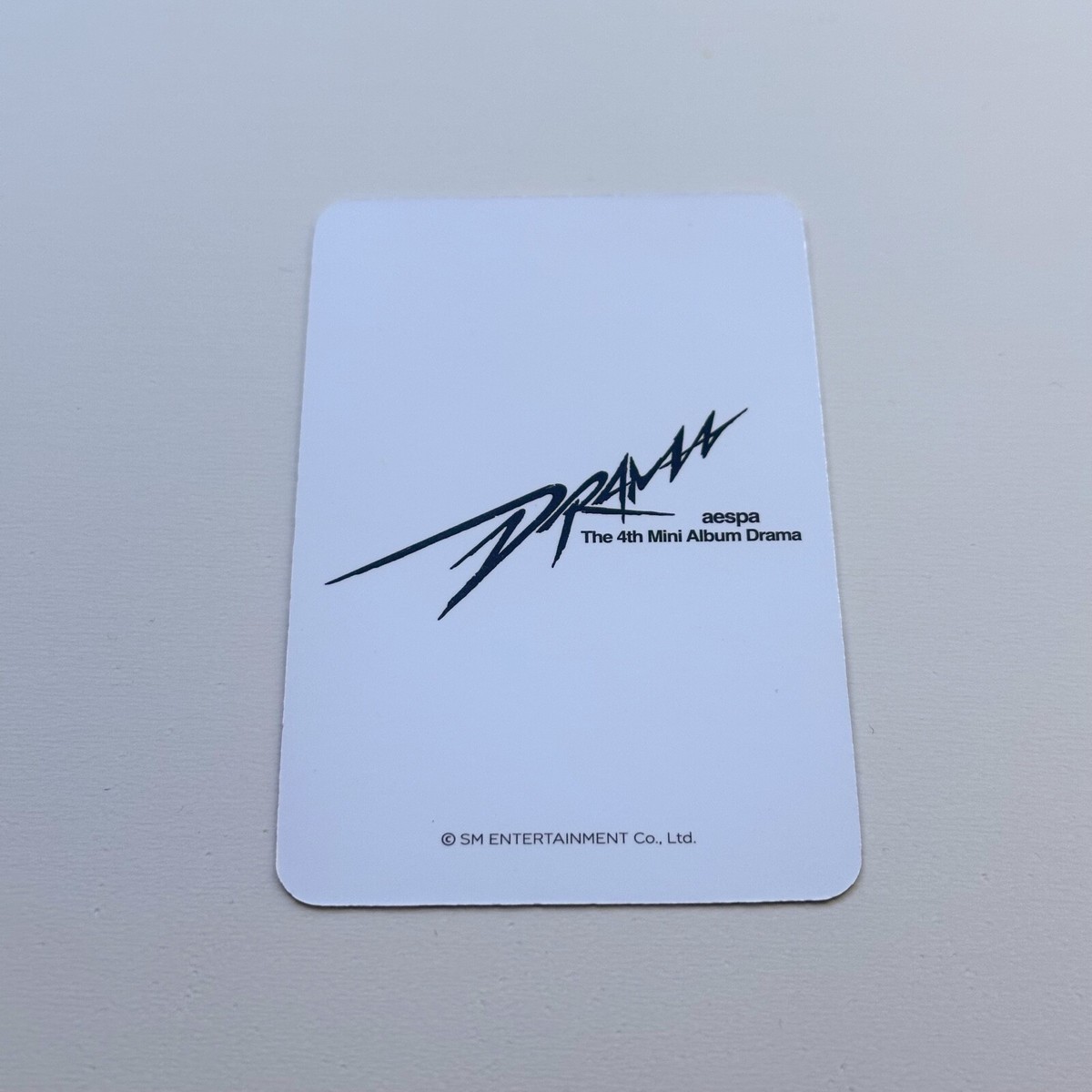 AESPA Drama Music Korea official photocard, MuKor Winter POB