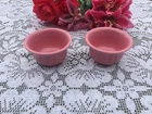 FIESTA ROSE pink Set of 2 BOUILLON BOWLS Fiestaware bouillon bowl