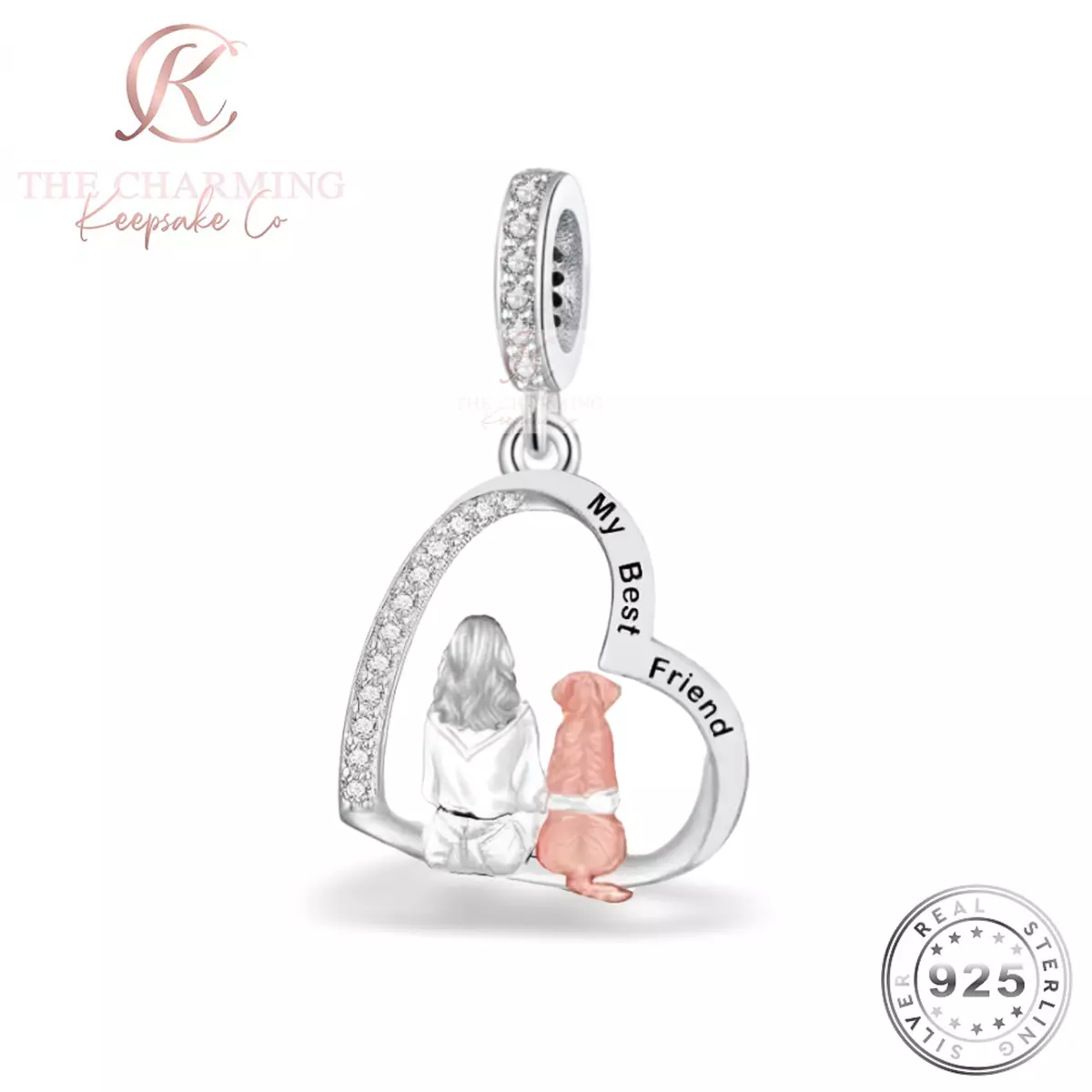Dog best friend charms top