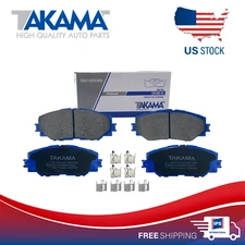 Front Ceramic Brake Pad Set W/hardware kit for TOYOTA COROLLA RAV4 MATRIX SCION