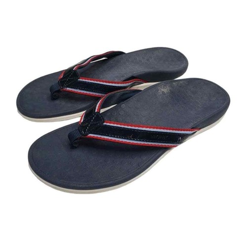 Vionic Tide Flip Flop Sandals 9 Navy Blue Nautical | eBay