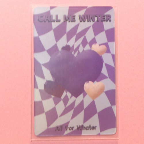 CALL ME WINTER Aespa TCG großes Friedensschild Folie KPOP IDOLKARTE - Bild 5 von 5