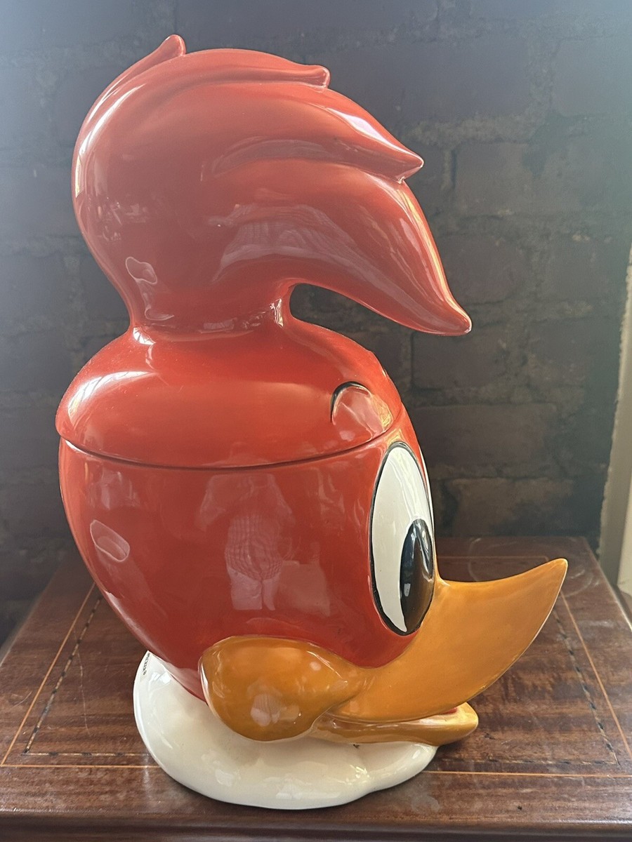Rare Large Woody Woodpecker Cookie Jar Walter Lantz 1967 vintage