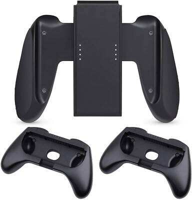 Grip Compatible with Nintendo Switch OLED/Nintendo Switch JoyCon 3 Pack, Black
