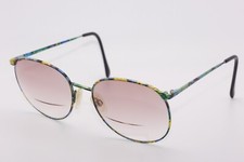 Vintage CHARMANT 4227 - 57 18-145 Multi-Color Floral Eyeglass Frames JAPAN