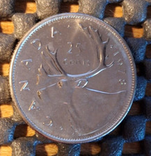 CANADA 25 CENTS QUARTER 1978  SMALL BEADS  UNCIRCULATED
