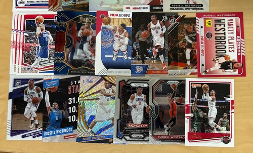 (70) RUSSELL WESTBROOK CARD LOT 2013-23 REVOLUTION, PRIZM, OPTIC, MOSAIC, SELECT - Picture 3 of 3