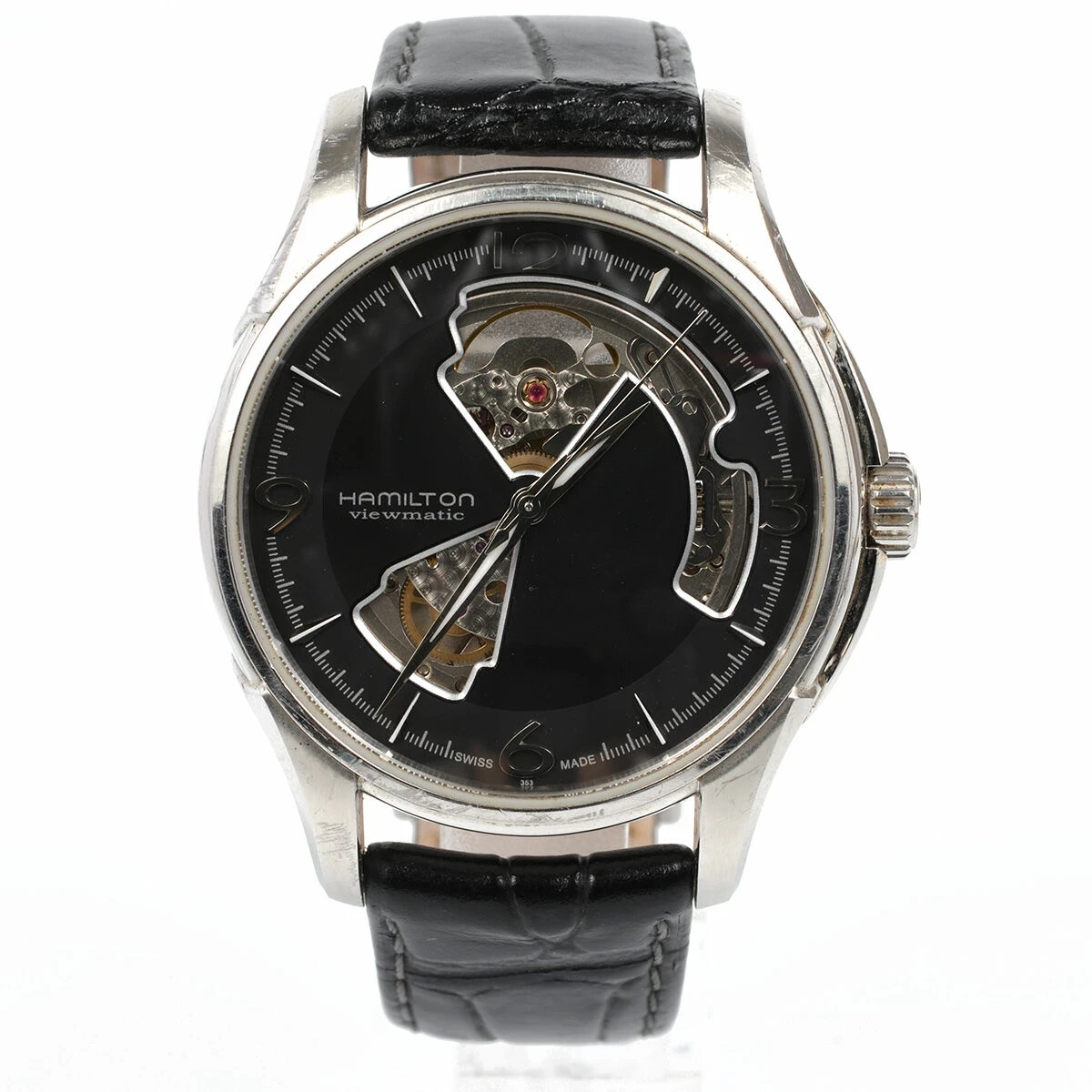 Hamilton Jazzmaster Open Heart Automatic Black Dial Men's Watch H325650