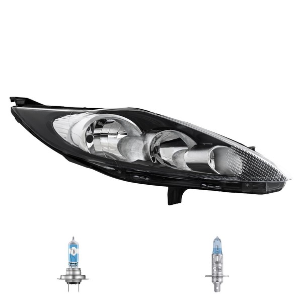 Halogen Scheinwerfer Rechts H7/H1 FüR Ford Fiesta VI Inklusive Lampen-image