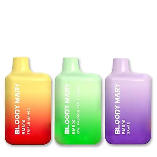 BLOODY MARY BM600 Disposable Vape Bar like ELF Lost Mary BARS TPD 20mg