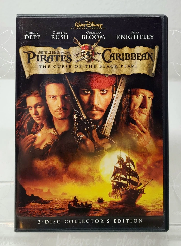 Pirates of the Caribbean DVD (LOT OF 4) Johnny Depp, Sleepy Hollow, Corpse Bride Foto 3 de 4