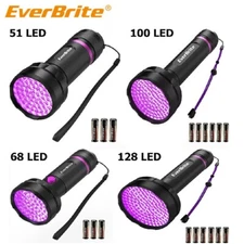 EverBrite Flashlight Black Light UV Flashlights Batteries Include Aluminum LED
