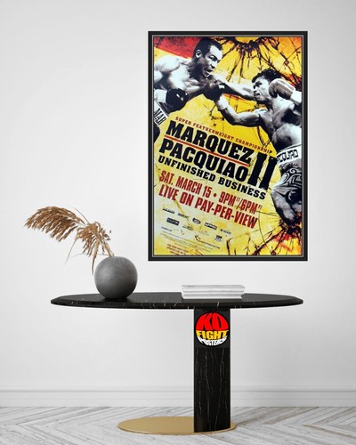 MANNY PACQUIAO vs. JUAN MANUEL MARQUEZ (2) Original HBO Boxen Poster AUKT - Bild 15 von 20