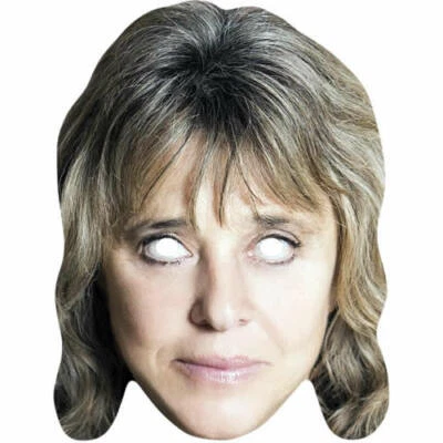 FUNKYBUNKY Suzi Quatro 1980's Celebrity Card Face Mask - Ready To Wear - Fancy Dress