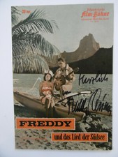 Freddy Quinn Autogramm signed Illustrierte Film-Bühne "Freddy und das Lied..."