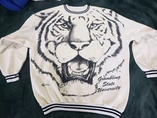 Grambling State Tigers Vintage Big Logo All Over Print HBCU Crewneck Mens XL