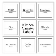Kitchen Canister labels/ Kitchen canister stickers Tea, Coffee, Sugars Jars