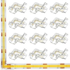 COB Connector Professional 2/3/4Pin 5/8/10mm Transparent L Shaped LED Strip