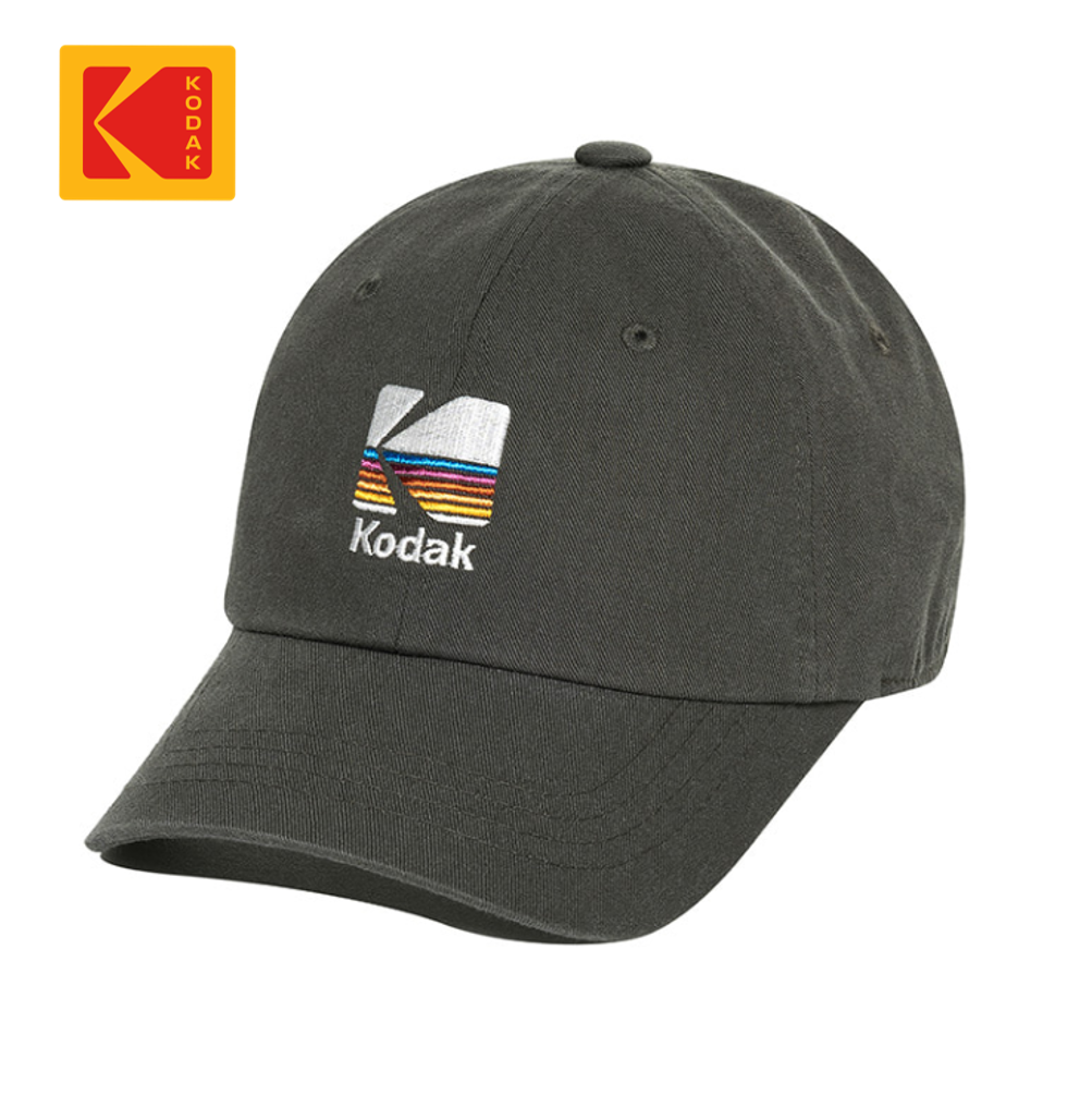 ◆KODAK◆ Rainbow embroidery ball cap BLUE K5143LCP63BLU NEW KODAK APPAREL RAINBOW BALL CAP K5143LCP63CHC CHARCOAL