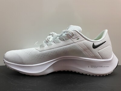 NIKE AIR ZOOM PEGASUS 38 WHITE BLACK CW7356 100 SIZE 15 NEW