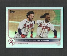 2022 Topps Series 1 Atlanta Braves Postseason Passion Rainbow Foil #342