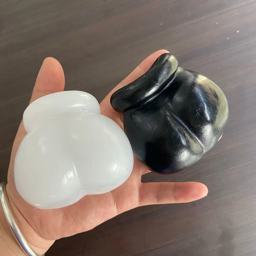 Silicone Chastity Cage Ball Bag Scrotal Restraints Testicles Stretcher for Male - Picture 5 of 35