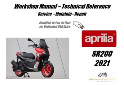 Aprilia SR200 SR 200 Service Reparatur Werkstatthandbuch 2021