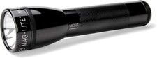 Mag-Lite ML25IT Xenon Flashlight With Spare Lamp Candle Mode Water Resistant