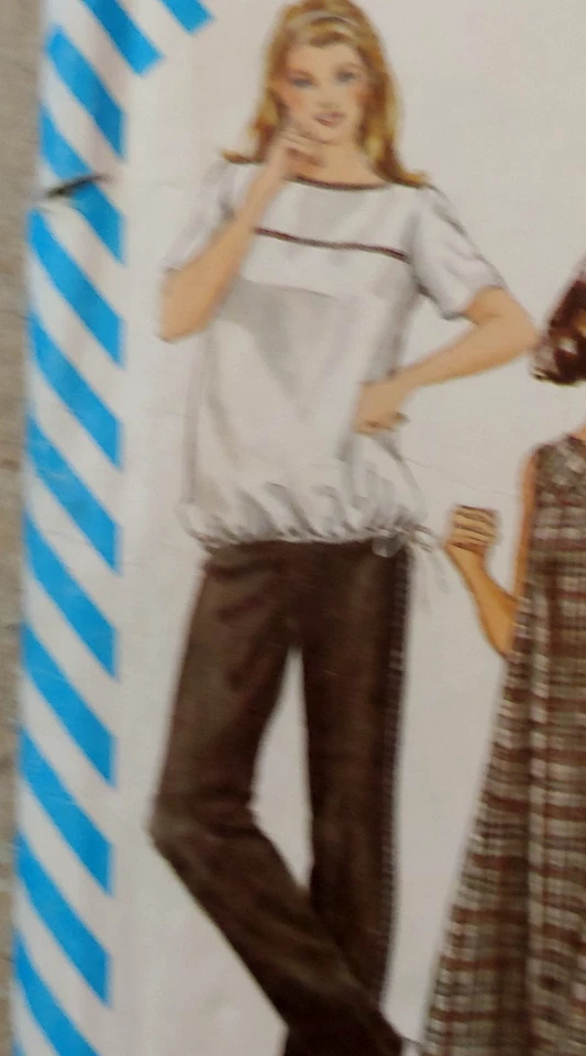 1983 Vintage Simplicity Maternity #6251 pants, shorts, dress, top, Misses Size 8 - Image 2 of 4