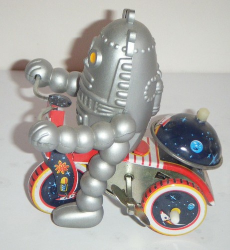 Baby'Bot Mechanical Wind-Up Robot Motorcyclist Toy - Picture 3 of 6