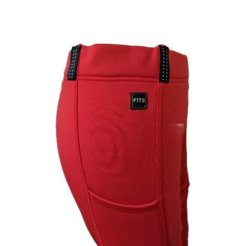 FITS Thermal Winter Full Grip Riding Leggings Orange UK16 Waist32" EU44 (F2) - Picture 3 of 4