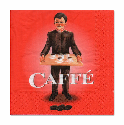 4 Servietten Motivservietten Serviettentechnik Kaffee Coffee Caffe Cafe  (517)