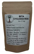 Beta Cyclodextrin Powder - 4 Ounces (114 grams)