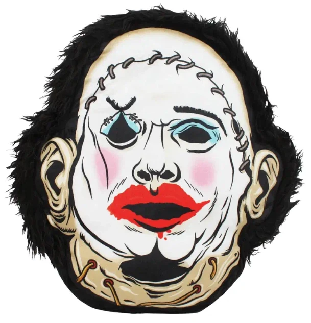 NEW Creepy Co. Texas Chainsaw Massacre LEATHERFACE PILLOW Plush Cushion Horror - Image 2 of 4