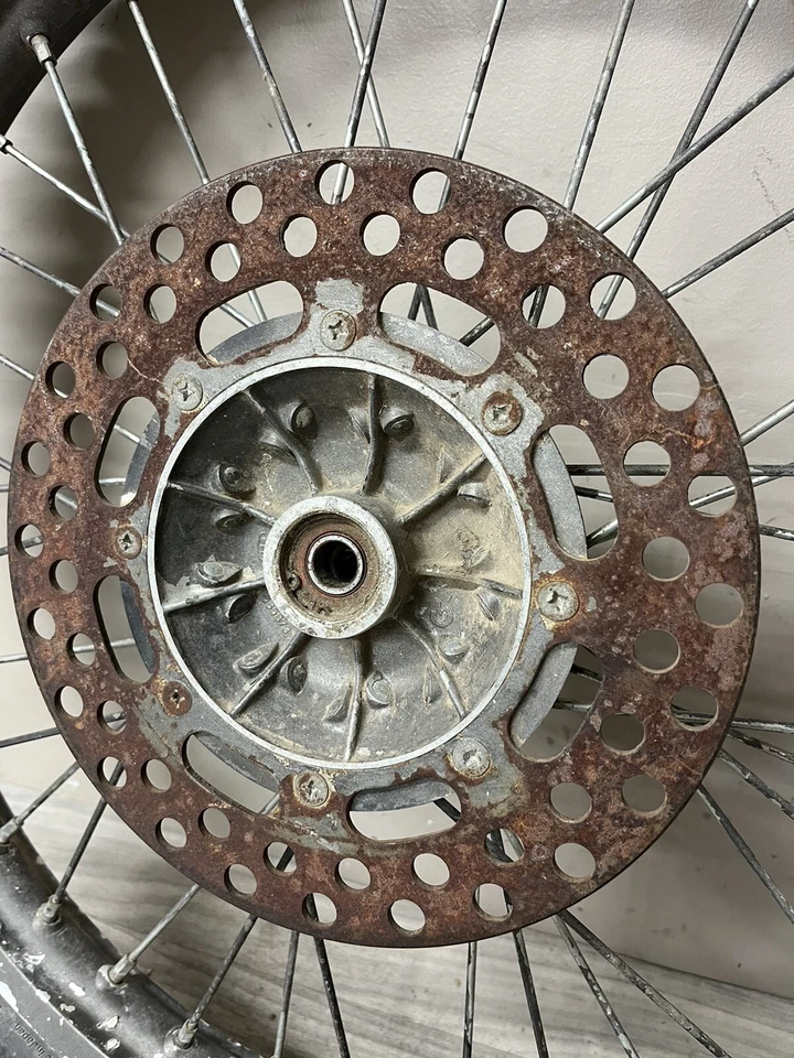 87-92 1991 Kawasaki KDX200 KDX 200 OEM Complete Front Wheel 21x1.6 - Image 4 of 4