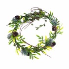 Tannenzapfen Girlande Grün Blätter Kranz Braut Stirnband Weihnachten