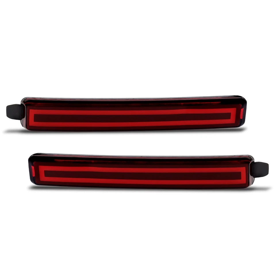 For 2010-2016 Cadillac SRX Pair Rear Bumper LED Reflectors Brake Lights LH & RH - Imagen 2 de 4