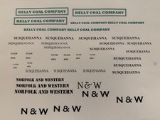 N  W Norfolk Western -Decal