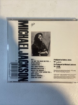 Bad by Michael Jackson (CD, Sep-1987, Epic) for sale online | eBay