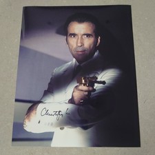Christopher Lee SIGNED 10"x 8" Genuine Autograph The Man With The Golden Gun 007