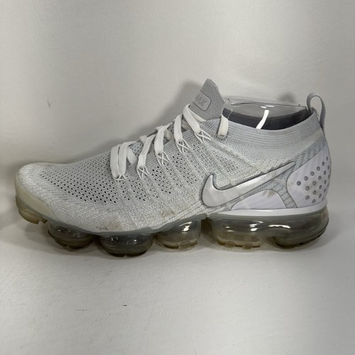 Nike Air VaporMax FlyKnit 2 White Vast Grey 942842-105 Men’s Size 9.5 - Picture 5 of 12