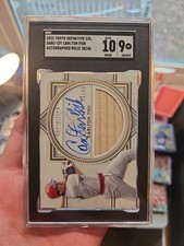 2022 Topps Definitive Col. Darc-cfi Charlton Fisk Autographed Relic 38/40