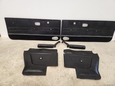 1980-1987 Vw Rabbit Cabriolet Interior Door Panels Arm Rest Set Manual Black