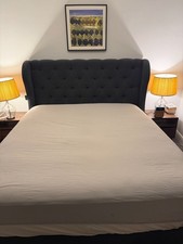 Bedfolk Relaxed Baumwolle Spannbettlaken Super King Ton Beige UVP 95£