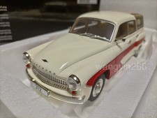 BOS 1:18 Wartburg 312 Camping DeLuxe White and Red Collectible Car